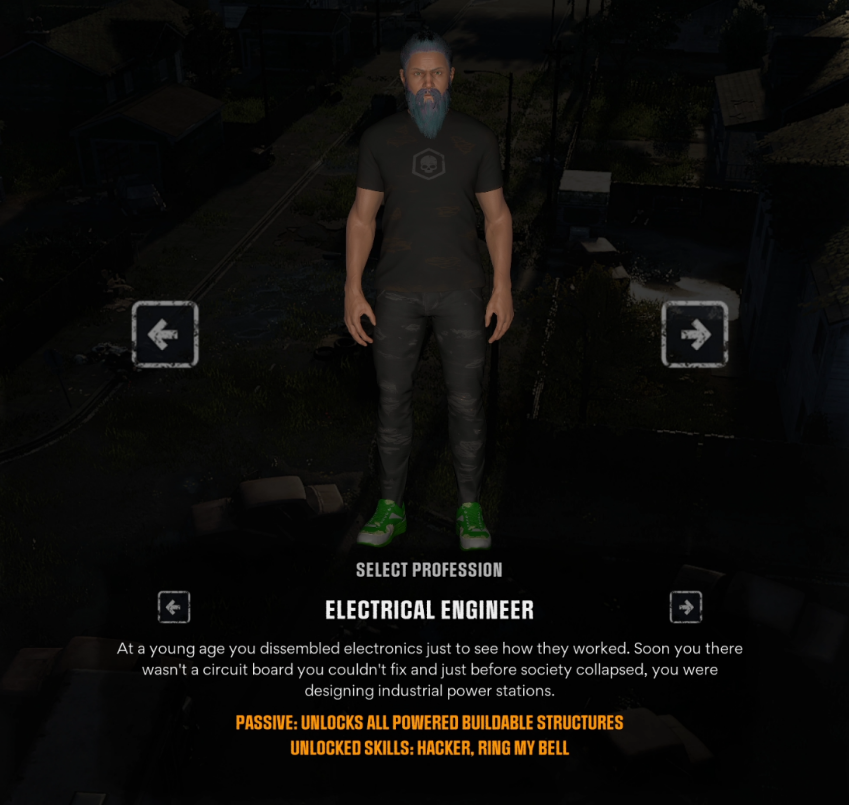 Select your character profession