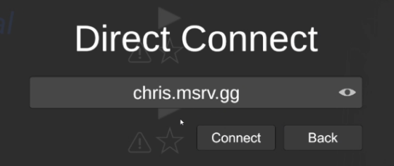 SCP: SL Direct Connect window