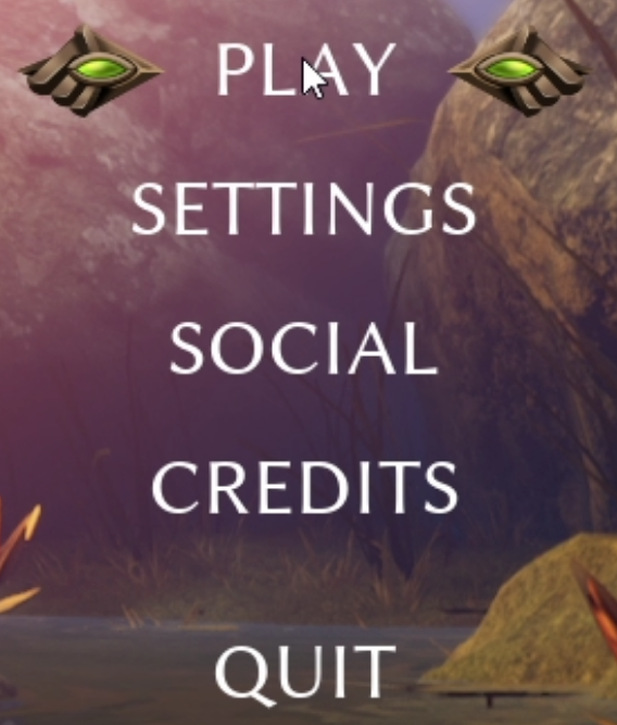 Smalland main menu with Play highlighted